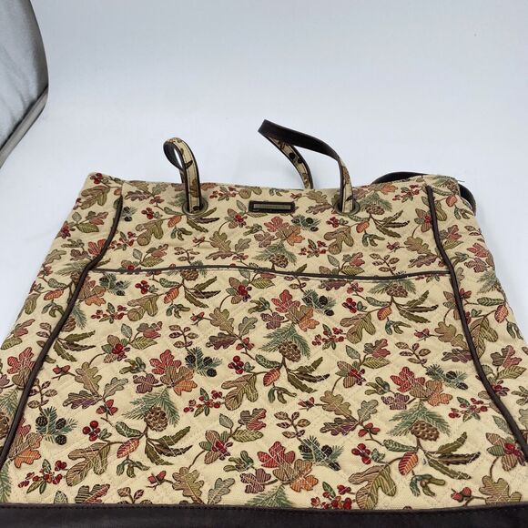 Longaberger Handbags - LONGABERGER 'My Time to Shine' Large Tote Purse Heavy Cotton Canvas Fabric 2008